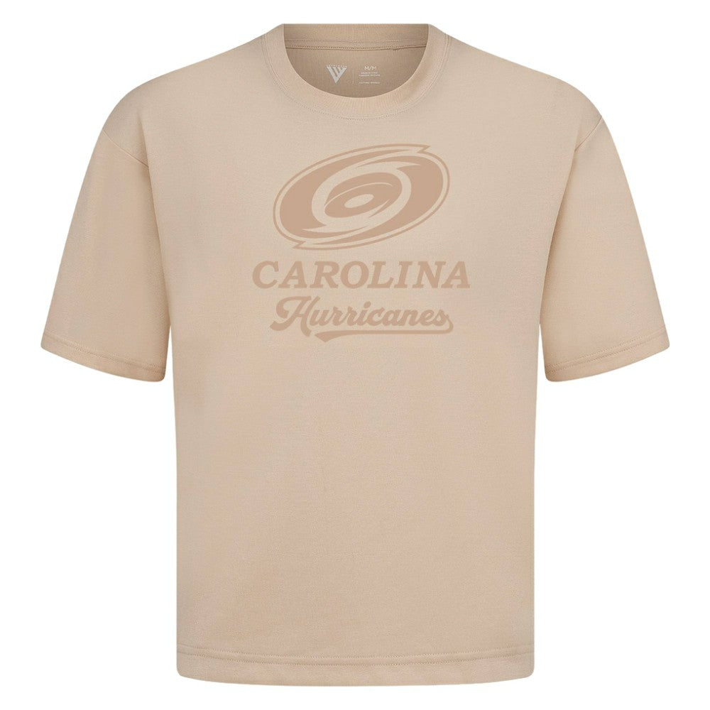 Carolina Hurricanes Levelwear Shadow Surge Luxe Signature Knit T-Shirt - Khaki | NHL Lifestyle