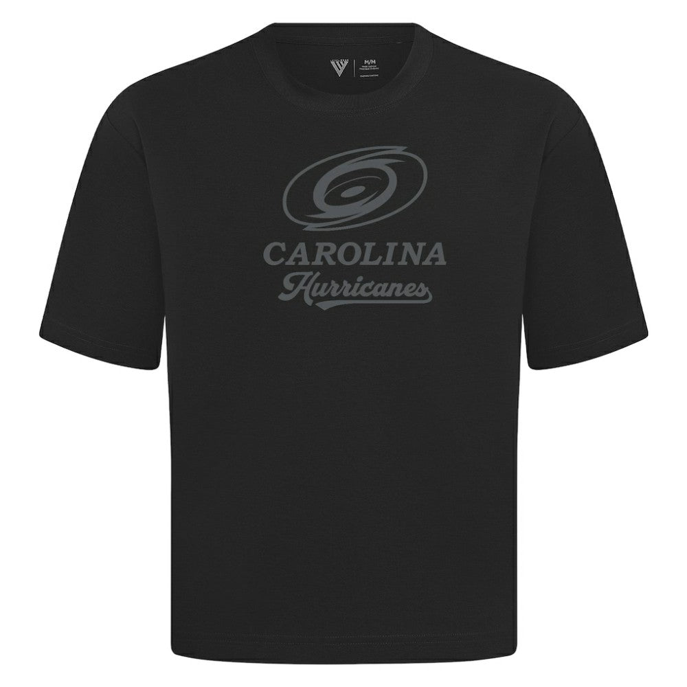 Carolina Hurricanes Levelwear Shadow Surge Luxe Signature Knit T-Shirt - Black | NHL near me