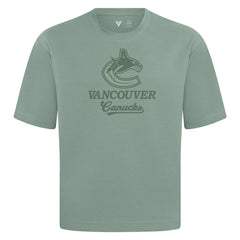 Vancouver Canucks Levelwear Shadow Surge Luxe Signature Knit T-Shirt - Green | NHL online