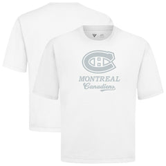 Montreal Canadiens Levelwear Shadow Surge Luxe Signature Knit T-Shirt - White | NHL Lifestyle
