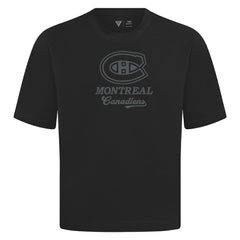 Montreal Canadiens Levelwear Shadow Surge Luxe Signature Knit T-Shirt - Black | NHL Clearance