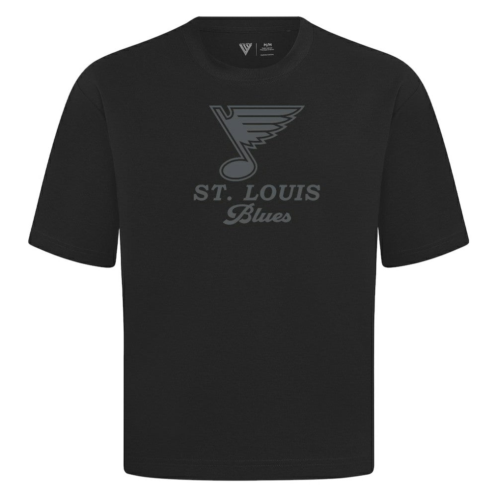 St. Louis Blues Levelwear Shadow Surge Luxe Signature Knit T-Shirt - Black | NHL near me