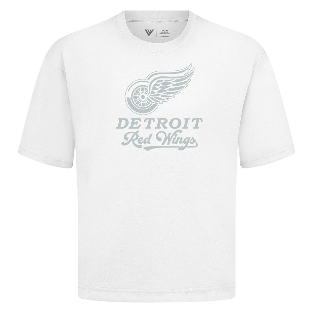 Detroit Red Wings Levelwear Shadow Surge Luxe Signature Knit T-Shirt - White | NHL sale