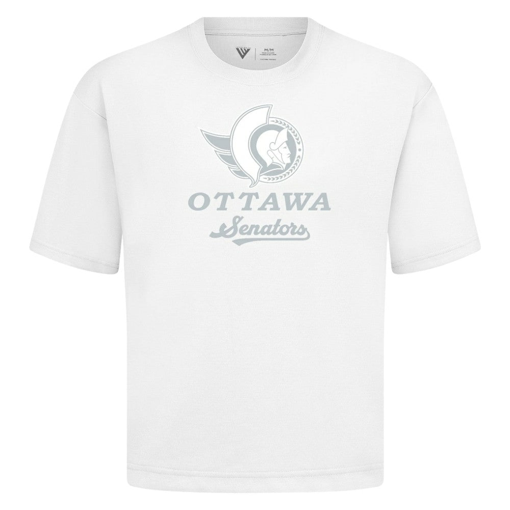 Ottawa Senators Levelwear Shadow Surge Luxe Signature Knit T-Shirt - White | NHL near me