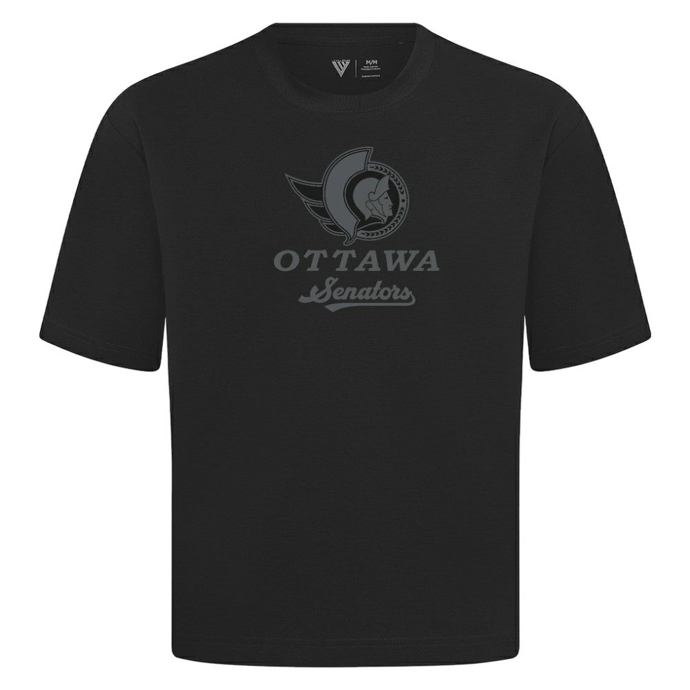 Ottawa Senators Levelwear Shadow Surge Luxe Signature Knit T-Shirt - Black | NHL discount