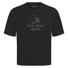 San Jose Sharks Levelwear Shadow Surge Luxe Signature Knit T-Shirt - Black | NHL near me