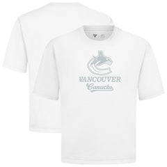 Vancouver Canucks Levelwear Shadow Surge Luxe Signature Knit T-Shirt - White | NHL online
