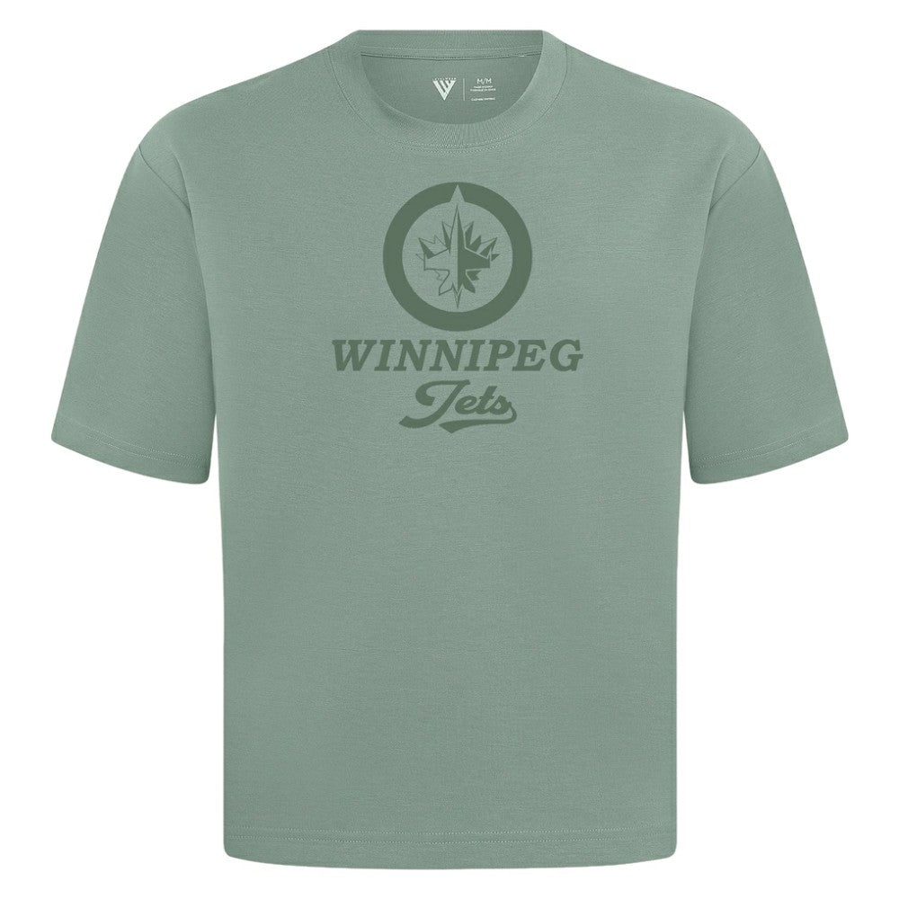Winnipeg Jets Levelwear Shadow Surge Luxe Signature Knit T-Shirt - Green | NHL Clearance