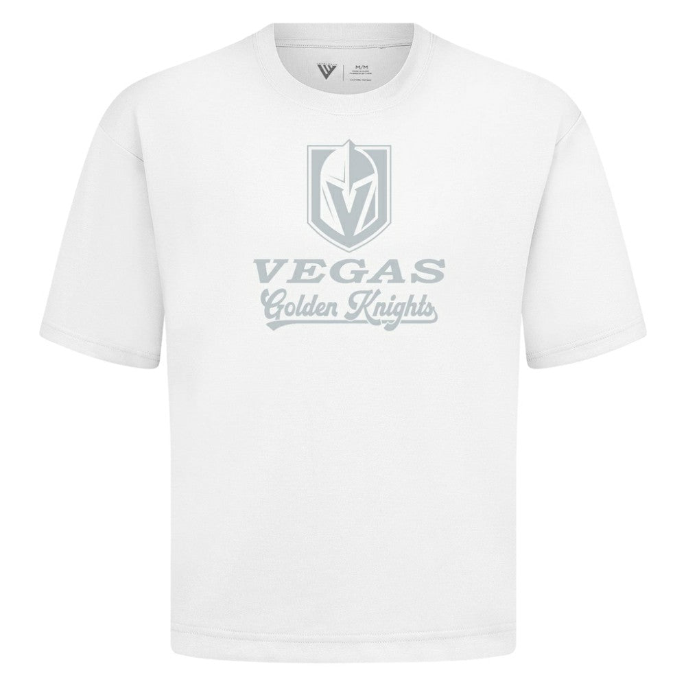 Vegas Golden Knights Levelwear Shadow Surge Luxe Signature Knit T-Shirt - White | NHL sale