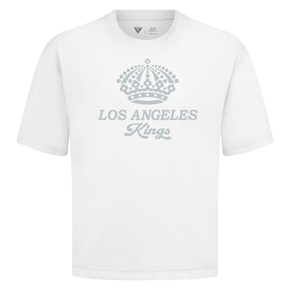 Los Angeles Kings Levelwear Shadow Surge Luxe Signature Knit T-Shirt - White | NHL on sale