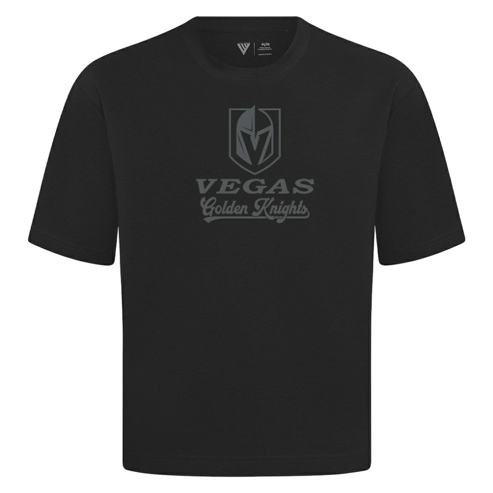 Vegas Golden Knights Levelwear Shadow Surge Luxe Signature Knit T-Shirt - Black | NHL near me