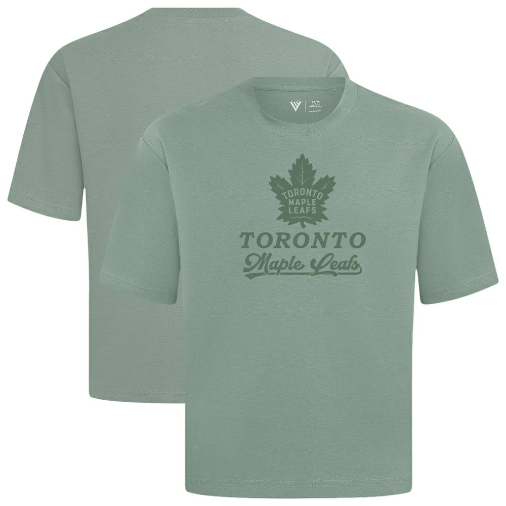 Toronto Maple Leafs Levelwear Shadow Surge Luxe Signature Knit T-Shirt - Green | NHL online