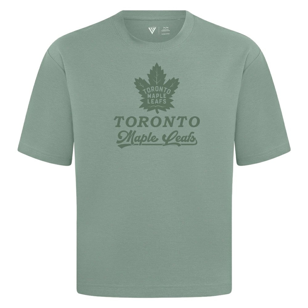 Toronto Maple Leafs Levelwear Shadow Surge Luxe Signature Knit T-Shirt - Green | NHL online