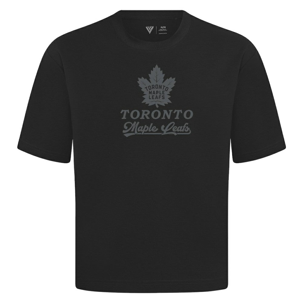 Toronto Maple Leafs Levelwear Shadow Surge Luxe Signature Knit T-Shirt - Black | NHL near me