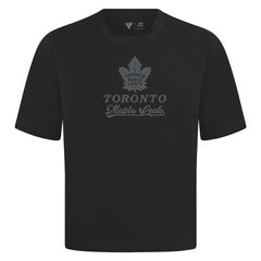 Toronto Maple Leafs Levelwear Shadow Surge Luxe Signature Knit T-Shirt - Black | NHL near me