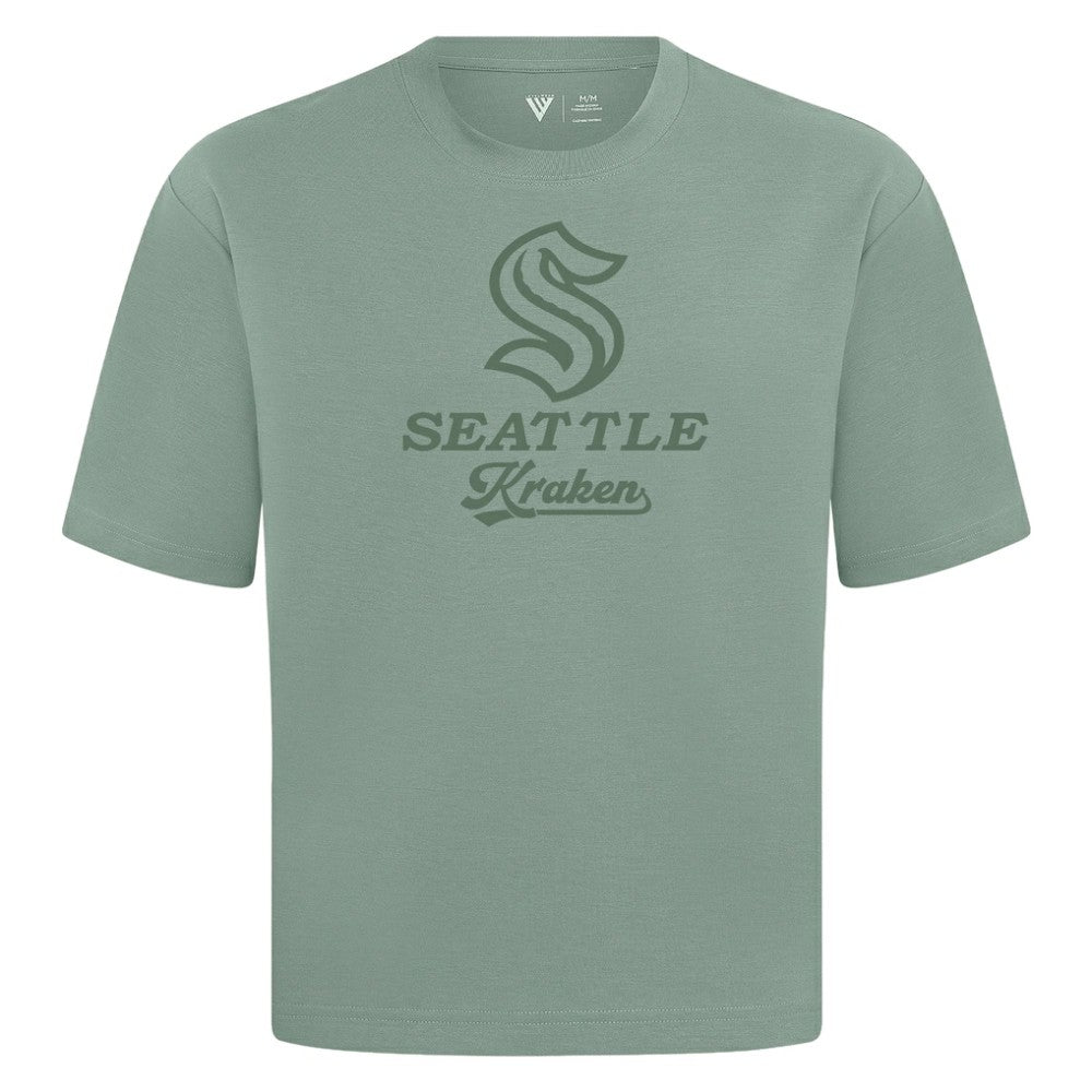 Seattle Kraken Levelwear Shadow Surge Luxe Signature Knit T-Shirt - Green | NHL near me