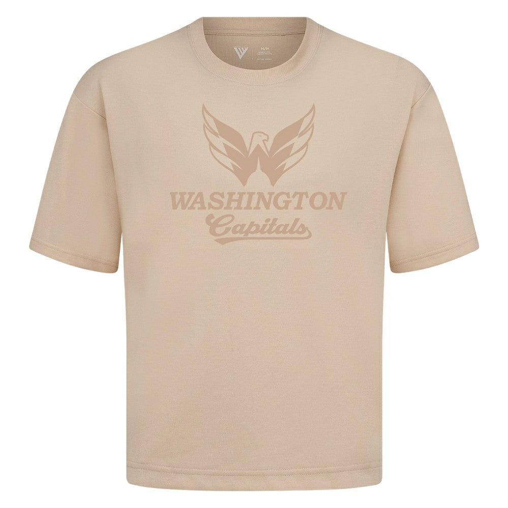 Washington Capitals Levelwear Shadow Surge Luxe Signature Knit T-Shirt - Khaki | NHL on sale
