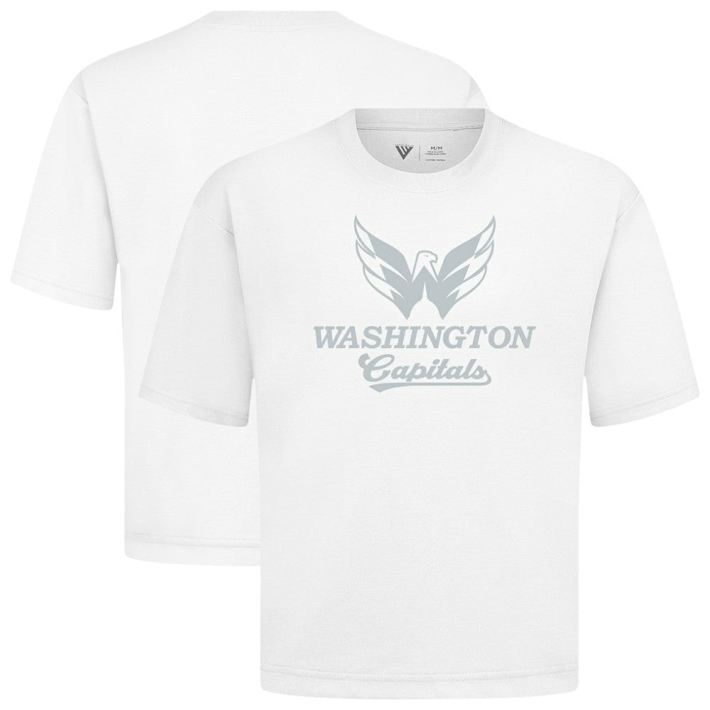 Washington Capitals Levelwear Shadow Surge Luxe Signature Knit T-Shirt - White | NHL on sale