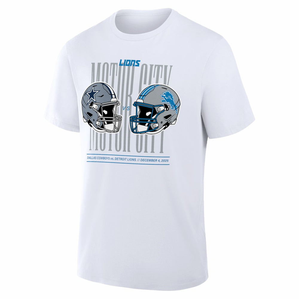 Detroit Lions vs. Dallas Cowboys White Out T-Shirt - White - NFL