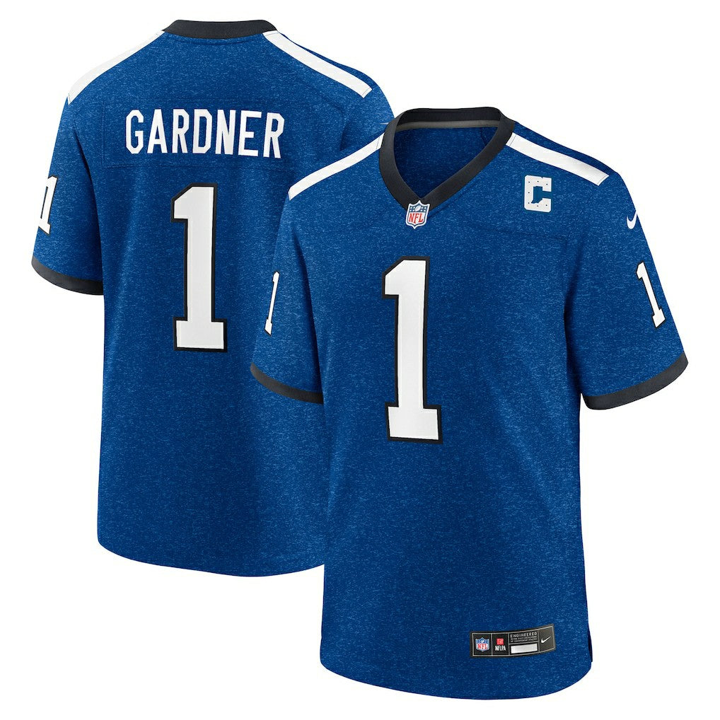 Ahmad Sauce Gardner Indianapolis Colts Alternate 2 Indiana Nights Game Jersey - Heather Royal - Nike