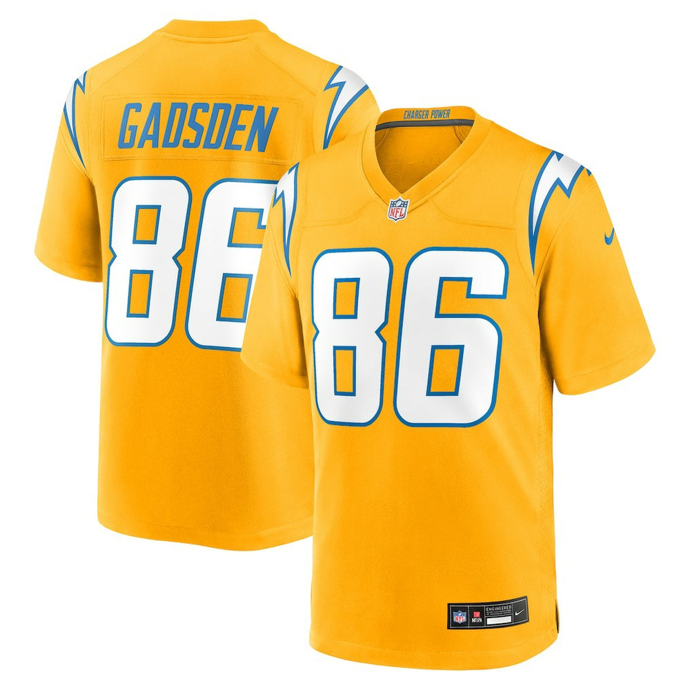 Oronde Gadsden Los Angeles Chargers Alternate Charger Power Game Jersey - Gold - Nike