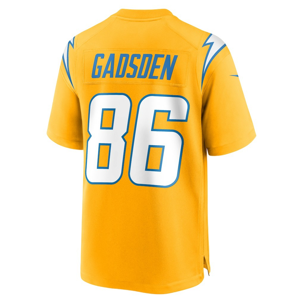 Oronde Gadsden Los Angeles Chargers Alternate Charger Power Game Jersey - Gold - Nike