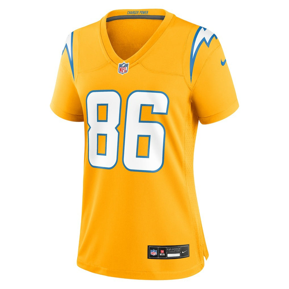 Oronde Gadsden Los Angeles Chargers Women's Alternate Charger Power Game Jersey - Gold - Nike