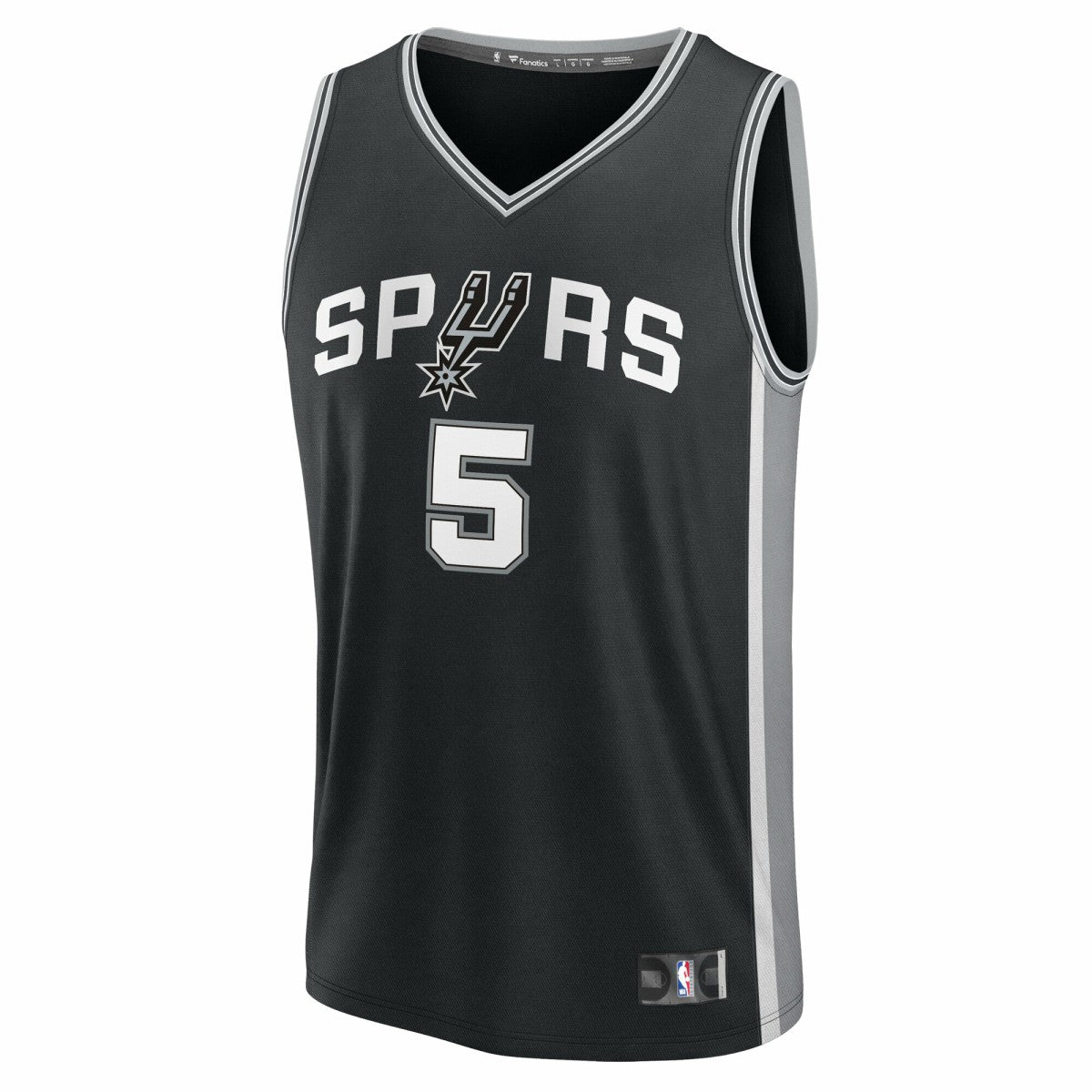 Fanatics Stephon Castle San Antonio Spurs Fast Break Replica Jersey Black Icon Edition