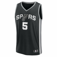 Fanatics Stephon Castle San Antonio Spurs Fast Break Replica Jersey Black Icon Edition