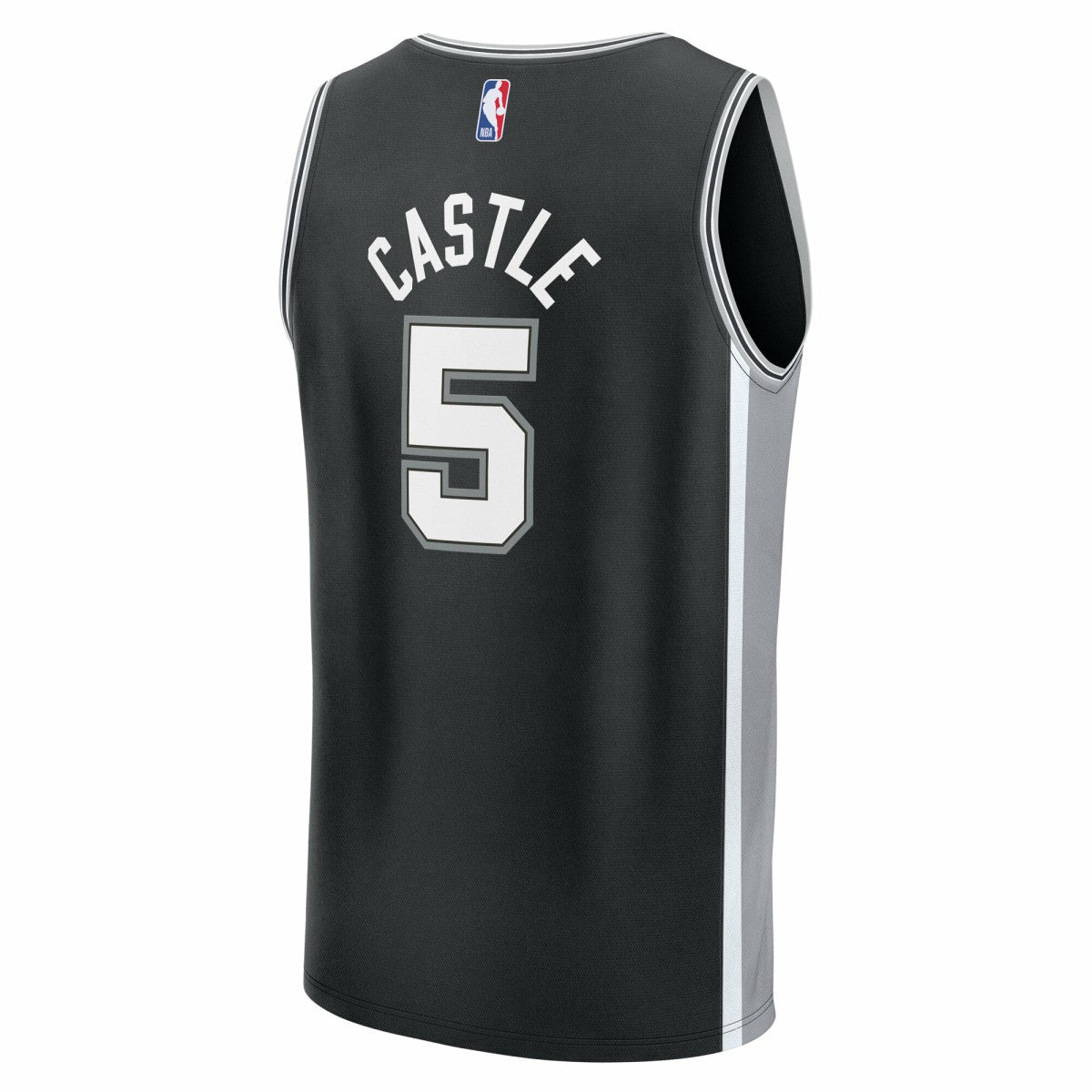 Fanatics Stephon Castle San Antonio Spurs Fast Break Replica Jersey Black Icon Edition