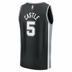 Fanatics Stephon Castle San Antonio Spurs Fast Break Replica Jersey Black Icon Edition