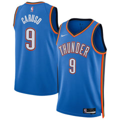 Nike Alex Caruso Oklahoma City Thunder Unisex Swingman Jersey Icon Edition Blue