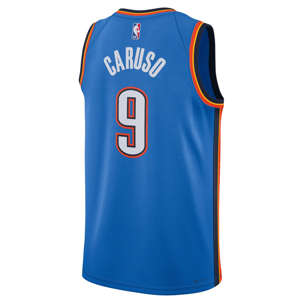 Nike Alex Caruso Oklahoma City Thunder Unisex Swingman Jersey Icon Edition Blue