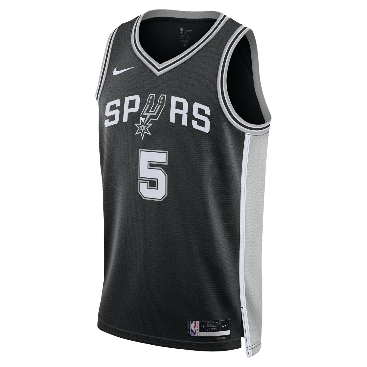 Nike Stephon Castle San Antonio Spurs Unisex Swingman Jersey Icon Edition Black