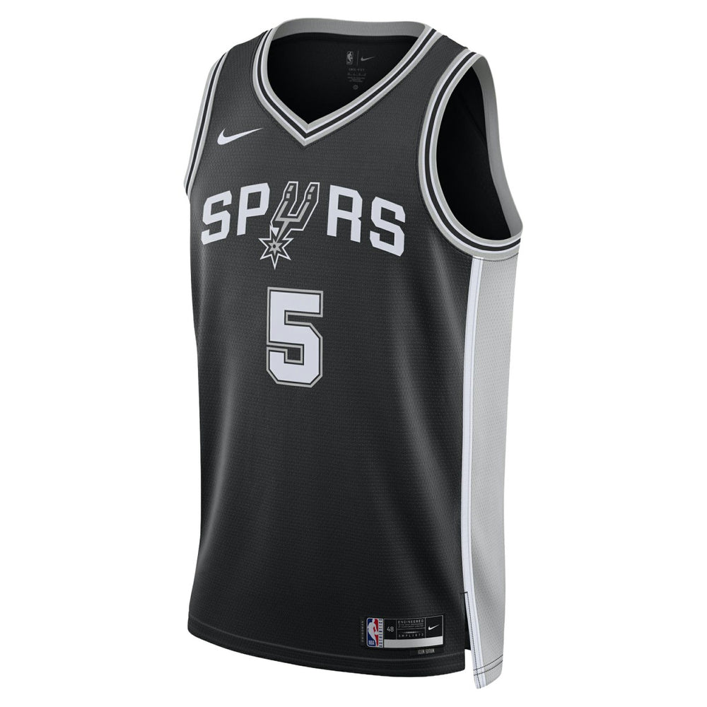 Nike Stephon Castle San Antonio Spurs Unisex Swingman Jersey Icon Edition Black