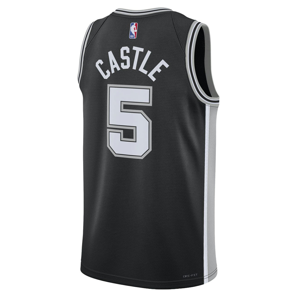 Nike Stephon Castle San Antonio Spurs Unisex Swingman Jersey Icon Edition Black