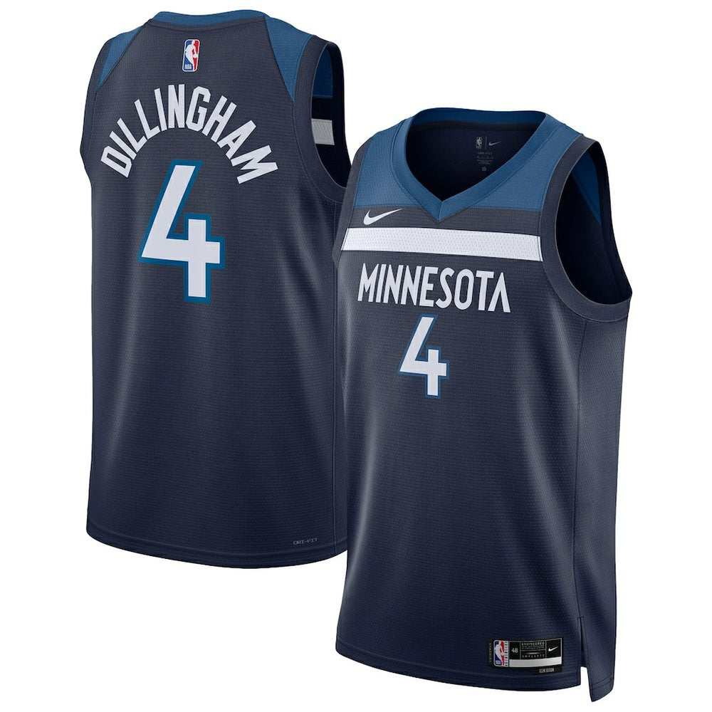 Nike Rob Dillingham Minnesota Timberwolves Unisex Swingman Jersey Icon Edition Navy