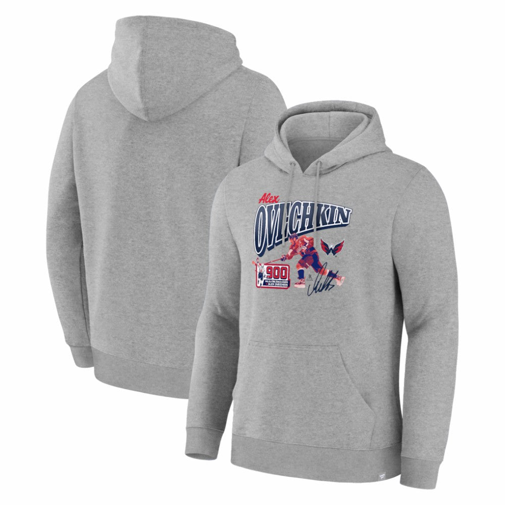 Alexander Ovechkin Washington Capitals 900th Career Goal Legacy Hoodie - Gray | NHL sale