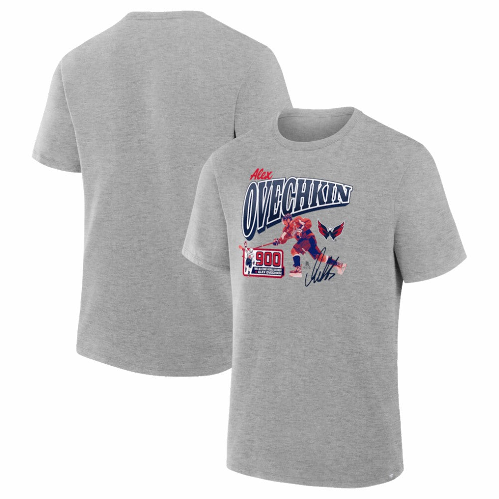 Alexander Ovechkin Washington Capitals 900th Career Goal Legacy T-Shirt - Gray | NHL Clearance