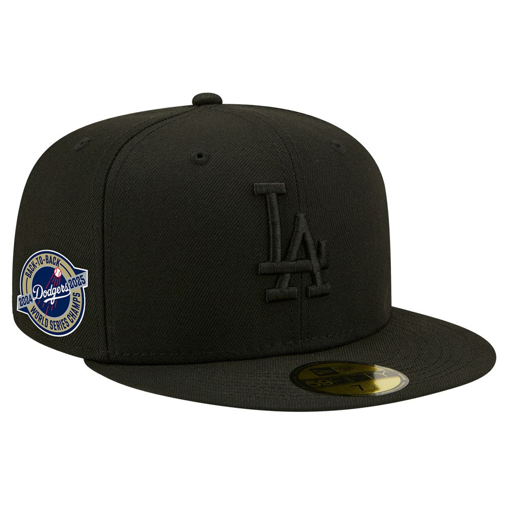 Los Angeles Dodgers New Era 2024/25 Back to Back Champions Circle Side Patch Fitted 59FIFTY Hat Near Me