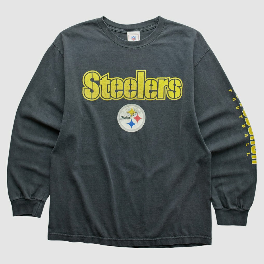 Pittsburgh Steelers NFL 2000s Long Sleeve T-shirt - Black Vintage - Fanatics