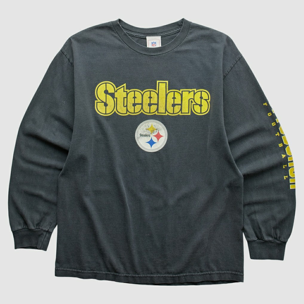 Pittsburgh Steelers NFL 2000s Long Sleeve T-shirt - Black Vintage - Fanatics
