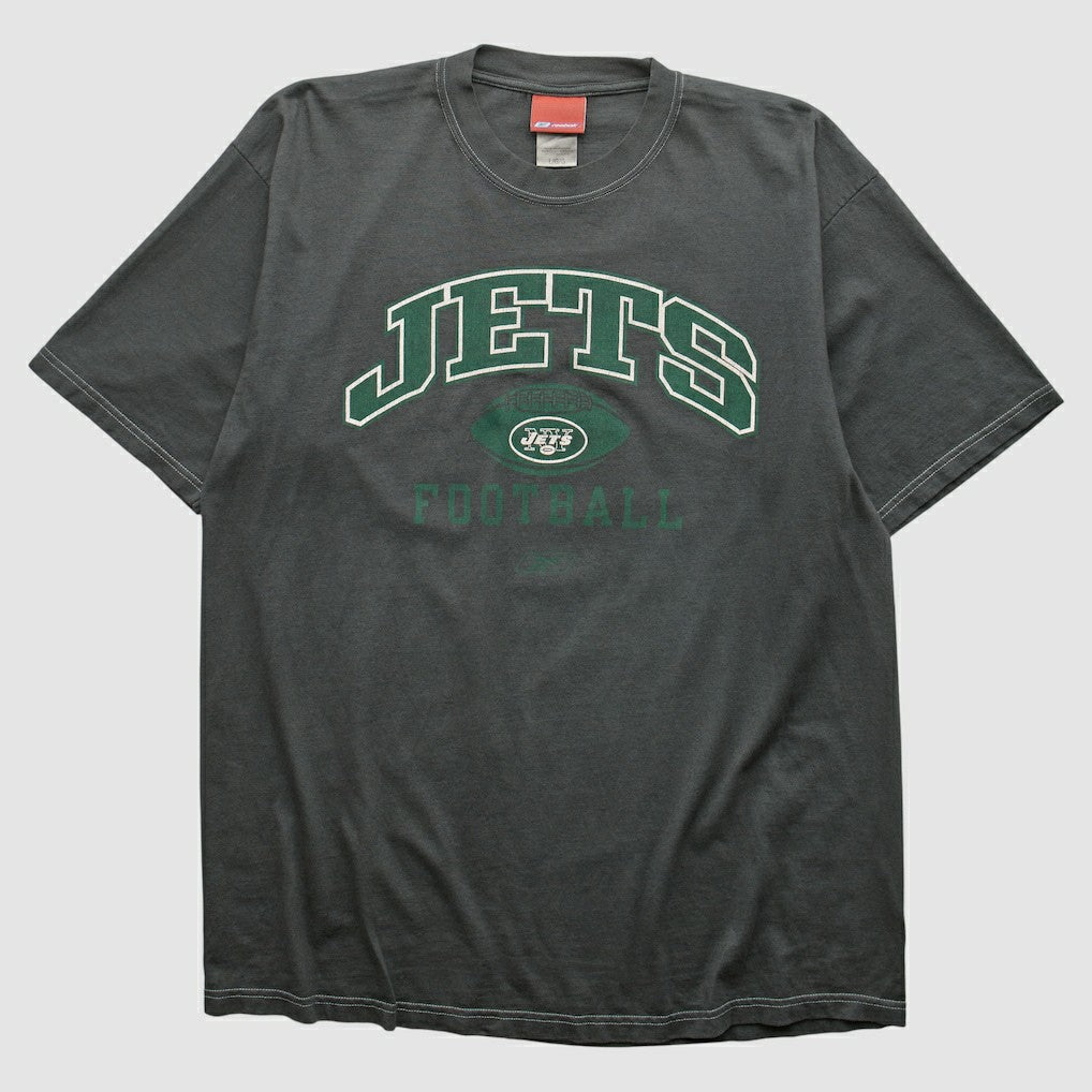 New York Jets Reebok 2000s T-shirt - Charcoal Vintage - Fanatics