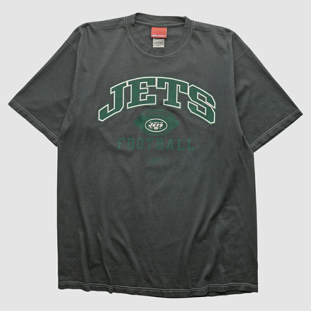 New York Jets Reebok 2000s T-shirt - Charcoal Vintage - Fanatics