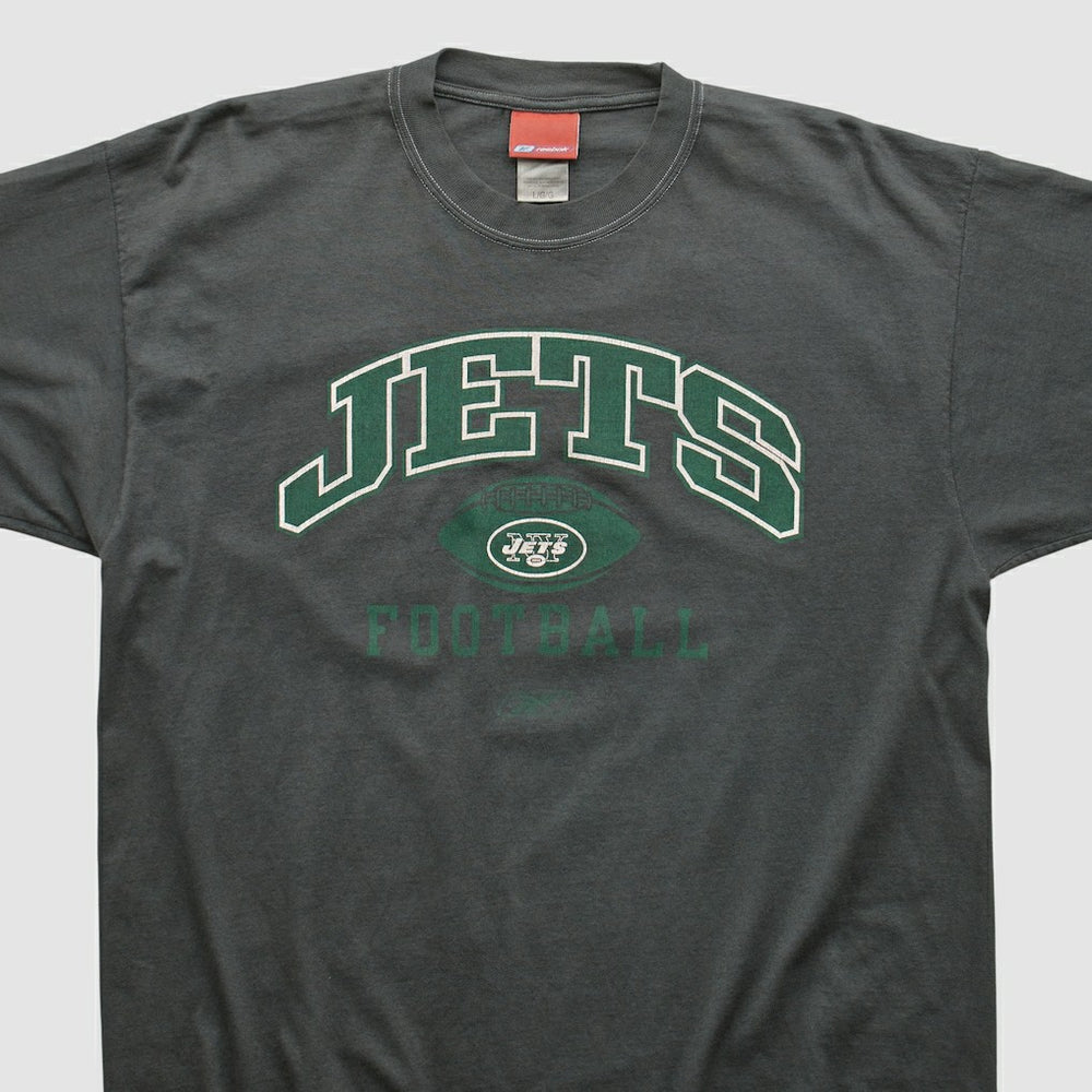 New York Jets Reebok 2000s T-shirt - Charcoal Vintage - Fanatics