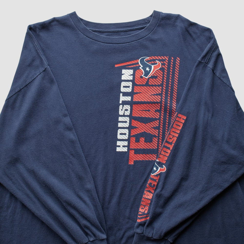 Houston Texans 2010s Long Sleeve T-shirt - Navy Vintage - Fanatics