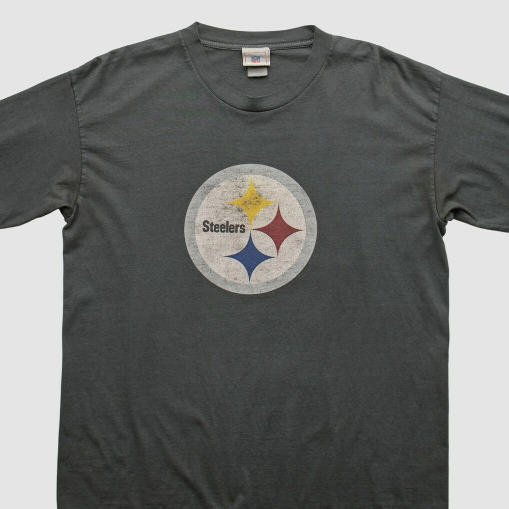 Pittsburgh Steelers NFL 2000s Long Sleeve T-shirt - Charcoal Vintage - Fanatics