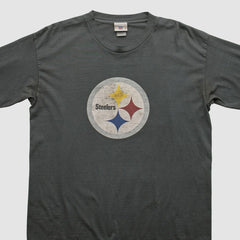 Pittsburgh Steelers NFL 2000s Long Sleeve T-shirt - Charcoal Vintage - Fanatics