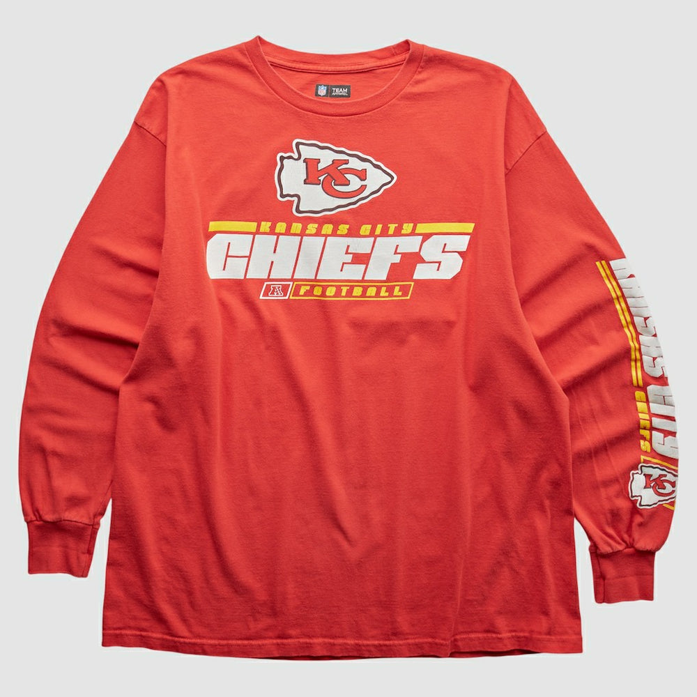 Kansas City Chiefs NFL 2010s Long Sleeve T-shirt - Red Vintage - Fanatics