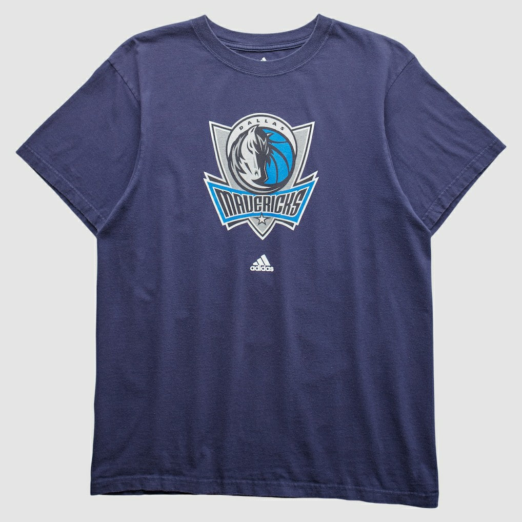 Adidas Dallas Mavericks 2000s T-shirt Navy Vintage